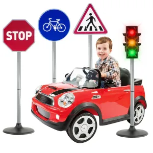 Kids Road Safety Traffic Lights and Road Signs